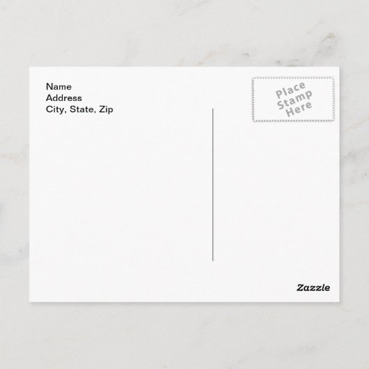 かわいい小さな魔女ヴィンテージはがき ポストカード (裏面)