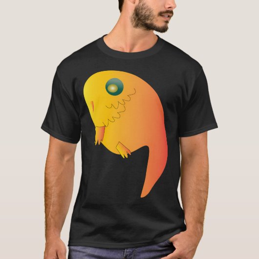 かわいい小さな魚のアート Tシャツ (正面)