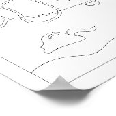 かわいい小さな魚の抗ストレス着色本 ポスター (角)