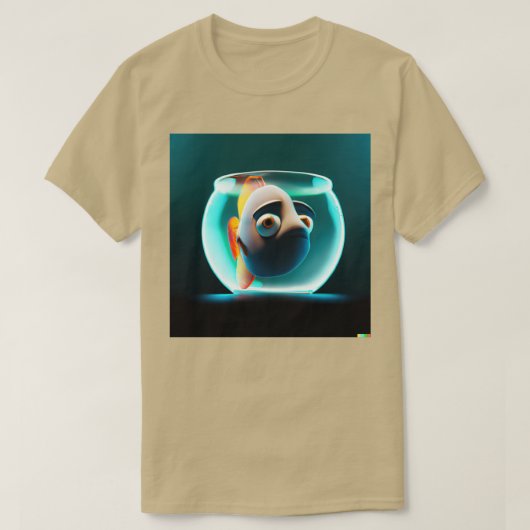 かわいい小さな魚 Tシャツ (デザイン正面)