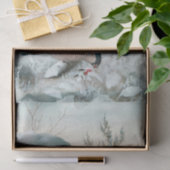 かわいい小さな鳥 – ブルフィンチ，アート 薄葉紙 (ギフト)