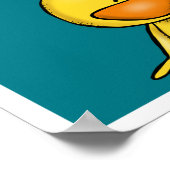 かわいい小さな黄色のアヒルベビー子供部屋 ポスター (角)