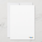 かわいい小さな黄色のアヒル赤ちゃんシャワー招待状 招待状 (裏面)