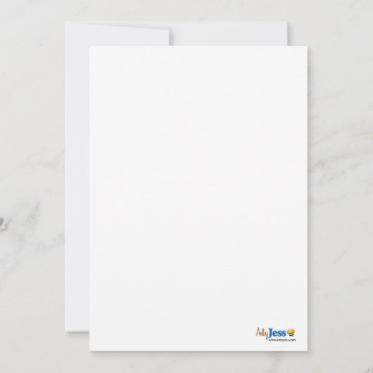 かわいい小さな黄色のアヒル赤ちゃんシャワー招待状 招待状 (裏面)