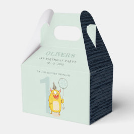 かわいい小さな黄色のモンスター任意の年齢誕生日 フェイバーボックス