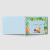 かわいい小さなDino赤ちゃんシャワー ゲストブック (全面)