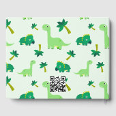 かわいい小さなDino赤ちゃんシャワー ゲストブック (裏面)