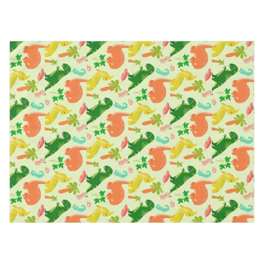 かわいい小さなDino赤ちゃんシャワー テーブルクロス (正面(横))