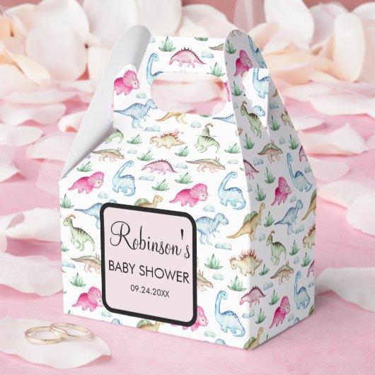 かわいい小さなDino赤ちゃんシャワー フェイバーボックス (ウェディング)