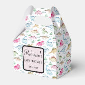 かわいい小さなDino赤ちゃんシャワー フェイバーボックス (裏面サイド)