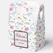 かわいい小さなDino赤ちゃんシャワー フェイバーボックス (オープン)