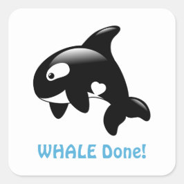 かわいい小さなOrca WHALE (Well)完了 スクエアシール