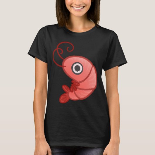 かわいい小エビ Tシャツ (正面)