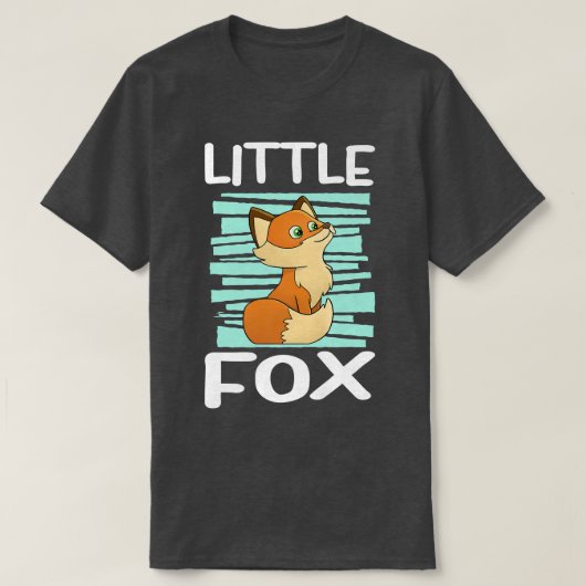 かわいい小キツネキッズフォックスTシャツ Tシャツ (デザイン正面)