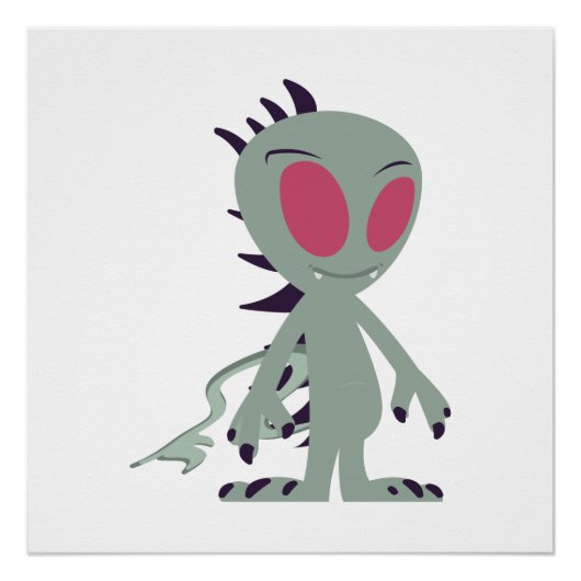 かわいい小チュパカブラ ポスター (正面)