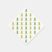 かわいい小トカゲ スタンダードカクテルナプキン (角)