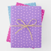 かわいい小ハートバレンタインデー ラッピングペーパーシート (インサイチュ)