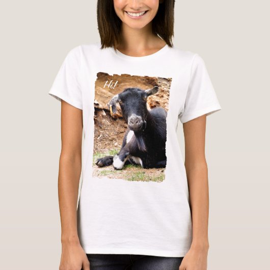 かわいい小ヤギ Tシャツ (正面)