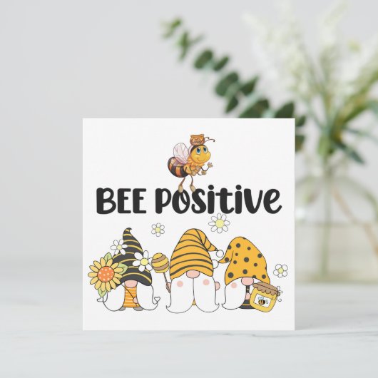 かわいい小人と蜂のカード (スタンド正面)