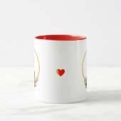 かわいい小人のクリスマスリース マグカップ (中央)