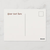 かわいい小人のコーヒーショップの出店者たちがテキストを追加します ありがとうございます ポストカード (裏面)