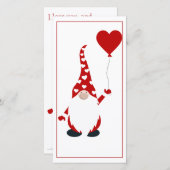 かわいい小人のバレンタイン シーズンカード (正面/裏面)