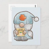 かわいい小人の医療看護師 健康回復 ポストカード (正面/裏面)