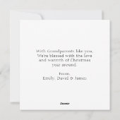 かわいい小人の夫婦 グラニー&グランパのクリスマス シーズンカード (裏面)