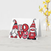 かわいい小人の愛が詰まった カード (黄色い花)