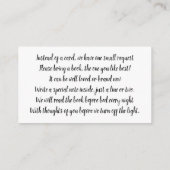 かわいい小人の赤ちゃんのブックシャワーのお願い エンクロージャーカード (裏面)