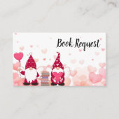 かわいい小人の赤ちゃんのブックシャワーのお願い エンクロージャーカード (正面)