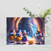 かわいい小人はクリスマスイブを期待する シーズンカード (スタンド正面)