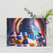 かわいい小人はクリスマスイブを期待する シーズンカード (スタンド正面)