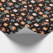 かわいい小人パターン ラッピングペーパー (角)