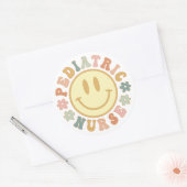 かわいい小児ナースプレゼント |ペット看護 ラウンドシール (封筒)