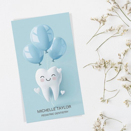 かわいい小児家庭歯科スマイル 名刺