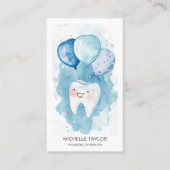 かわいい小児家庭歯科スマイル 名刺 (正面)