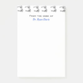 かわいい小児科ベビー足プリント。 ポストイット