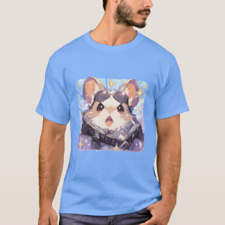 かわいい小動物 ペット ネズミ 鼻ペチ Tシャツ