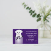 かわいい小型の小犬 名刺 (スタンド正面)