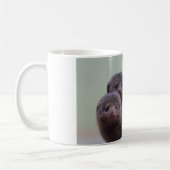 かわいい小型マングースの組 コーヒーマグカップ (左)