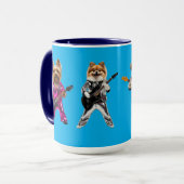 かわいい小型犬のロッカーズ マグカップ (正面左)