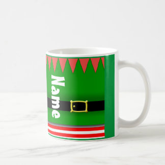 かわいい小妖精や小人クリスマスホリデーコーヒーティーマグカップ コーヒーマグカップ