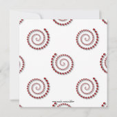 かわいい小妖精や小人ストッキング醜いセーターパーティー招待状 招待状 (裏面)