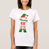 かわいい小妖精や小人ファミリークリスマスマッチング Tシャツ (正面)