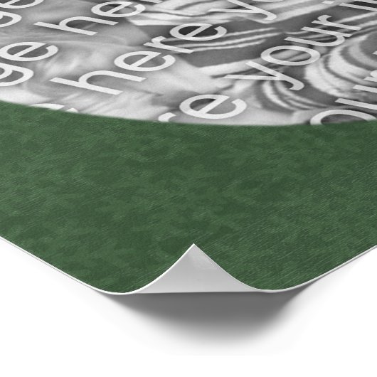 かわいい小妖精や小人ホリデイあなたの写真を追加 ポスター (角)