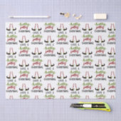 かわいい小妖精や小人ホリーすてきクリスマスパーソナライズされた 薄葉紙 (クラフト)