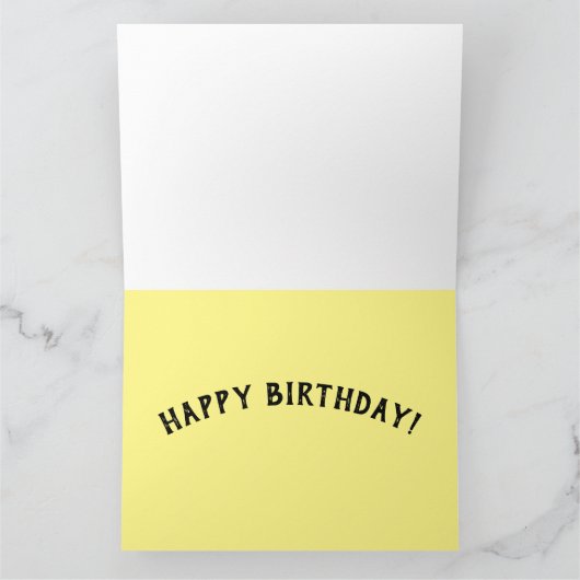 かわいい小妖精や小人女性芸術ファンタジー誕生日カード カード (内部)