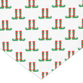 かわいい小妖精や小人足プリント ショートテーブルランナー (コーナー)