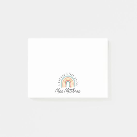 かわいい小学校先生レインボー教室 ポストイット (正面)